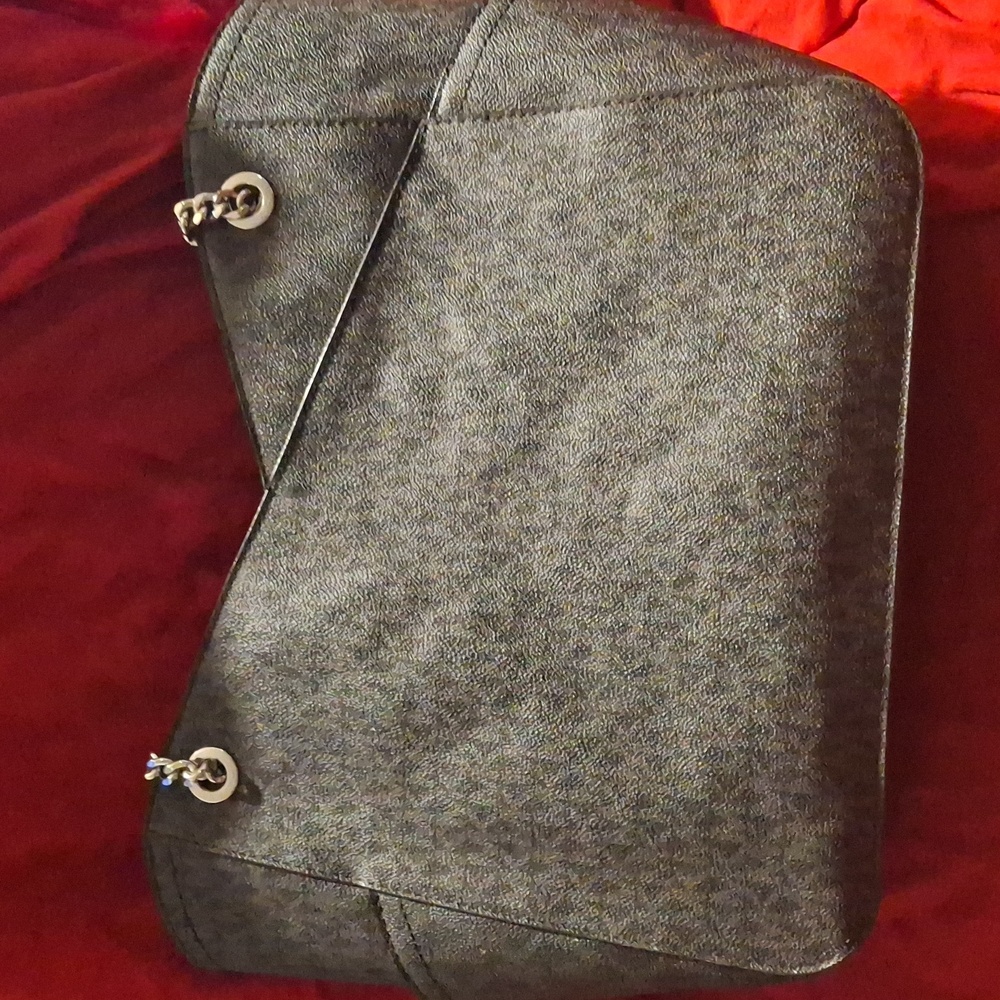 Michael Kors Gray Tote with Silver Chain - Picture 4 of 7